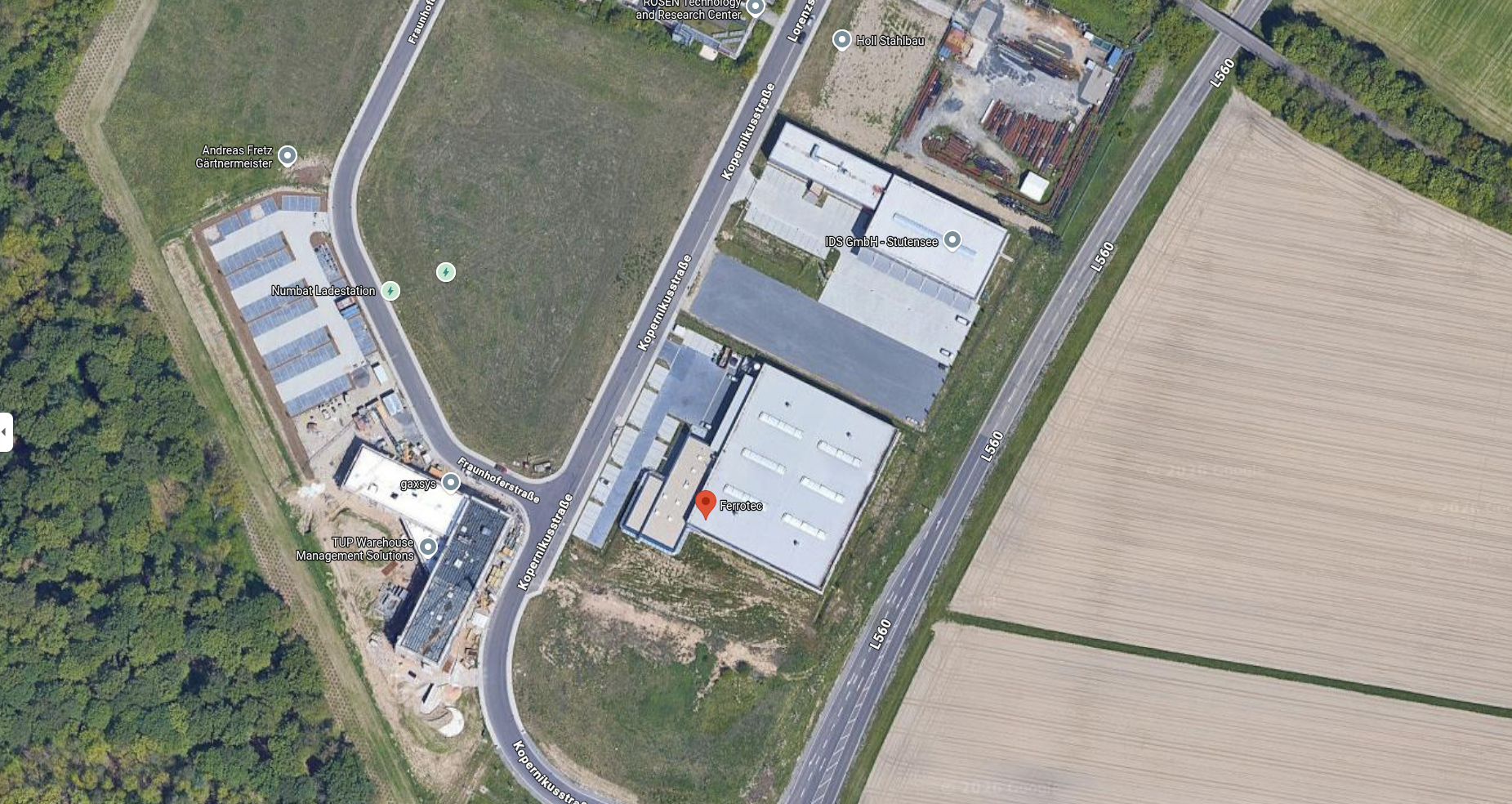 Google Maps &ndash; Anfahrt zur Ferrotec GmbH, Kopernikusstr. 4, 76297 Stutensee-Blankenloch